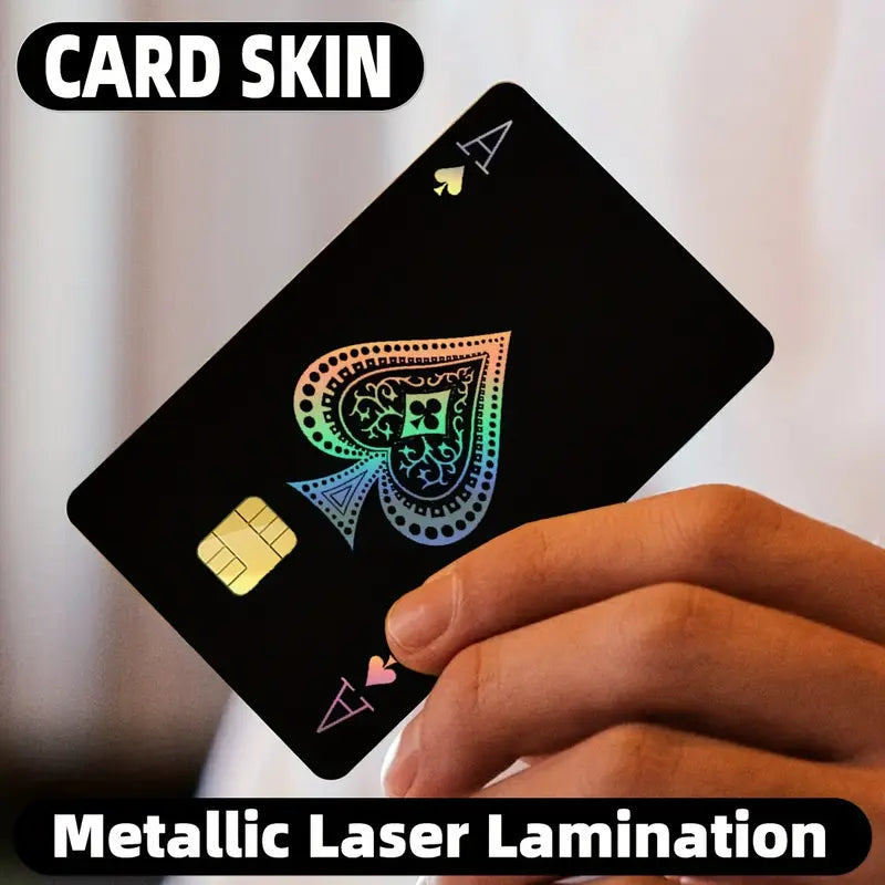 2pcs&nbsp;Card Spade A Pattern Laser