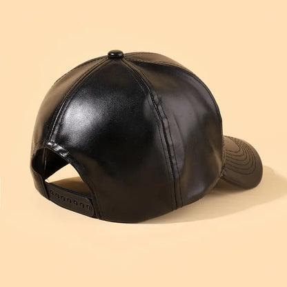 Leather Baseball Cap