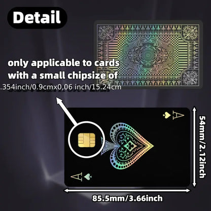 2pcs&nbsp;Card Spade A Pattern Laser