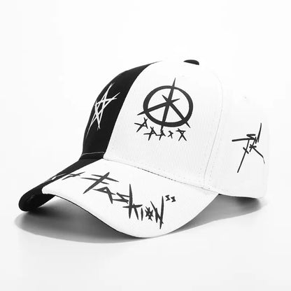 Graffiti Pattern Lightweight Mesh Cap