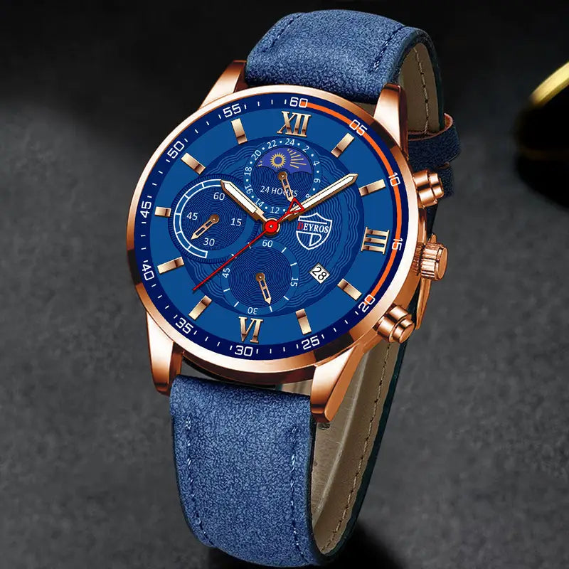 Business Men'S Calendar Quartz Watches