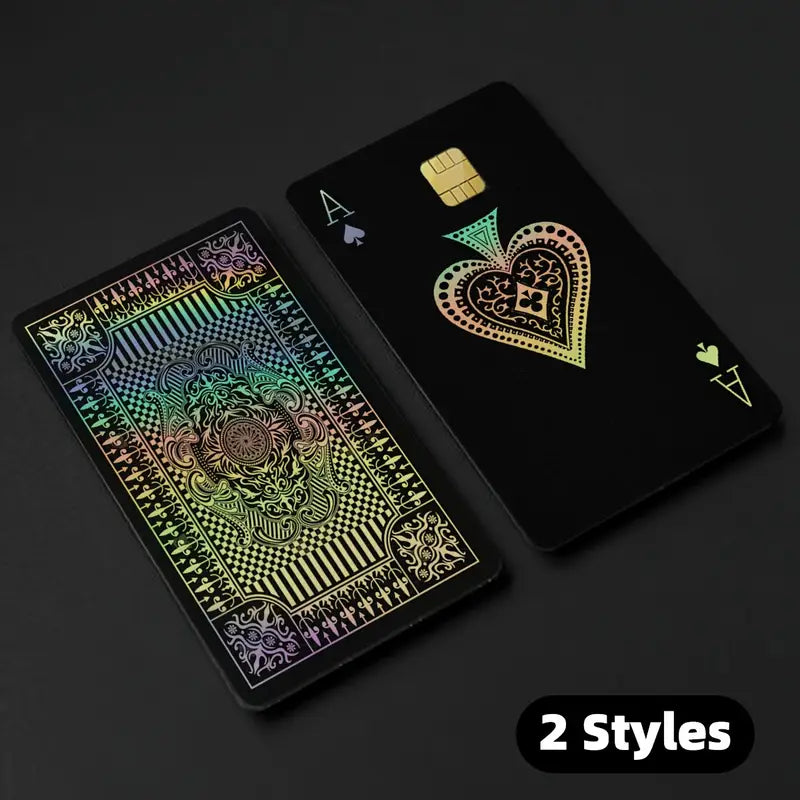 2pcs&nbsp;Card Spade A Pattern Laser