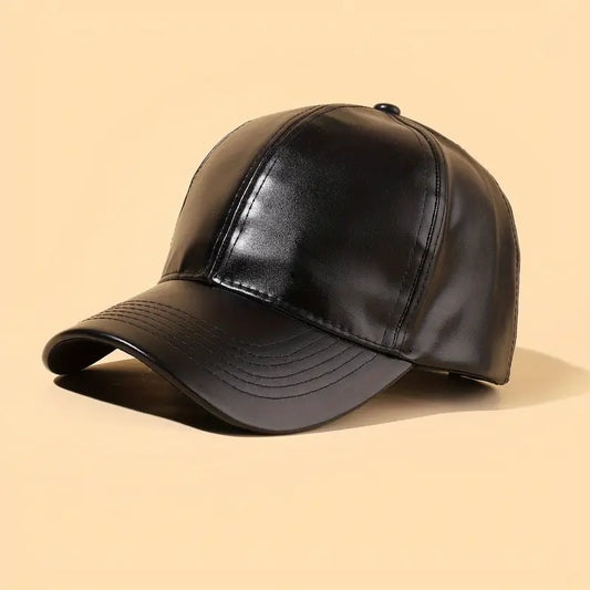 Leather Baseball Cap