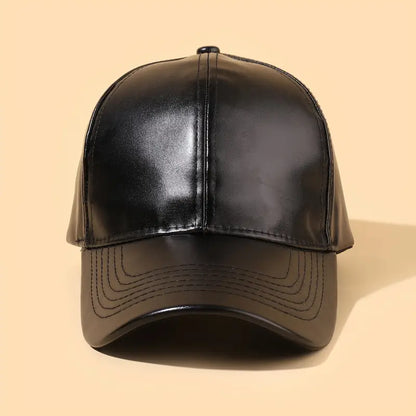 Leather Baseball Cap