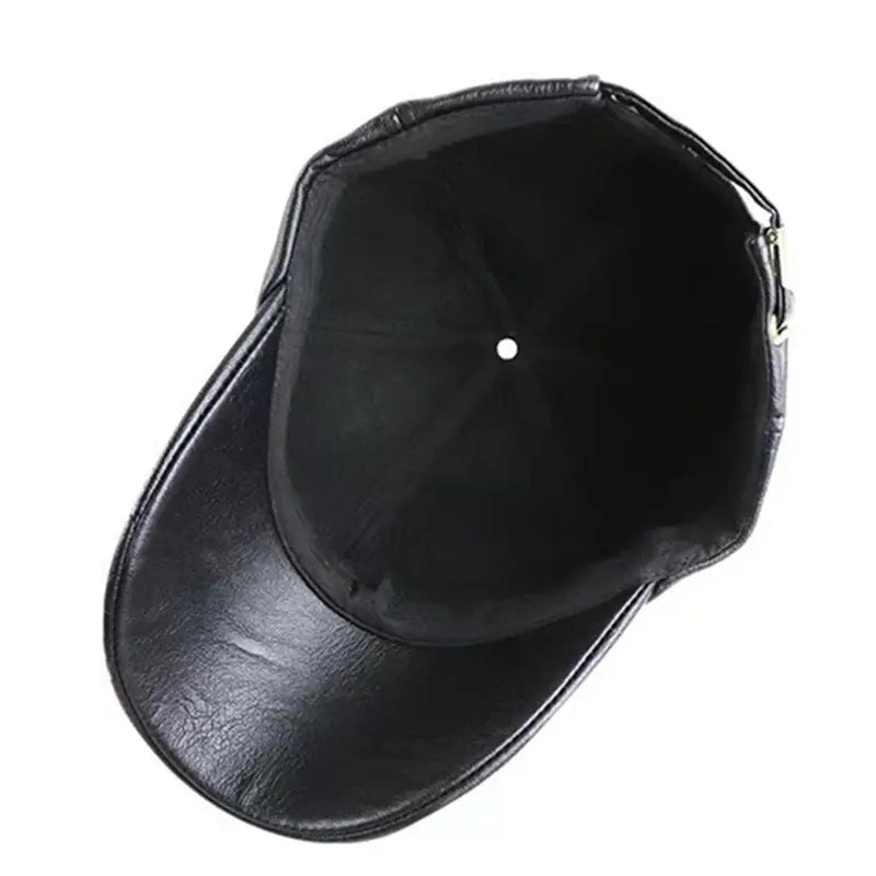 Leather Baseball Cap