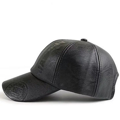 Leather Baseball Cap