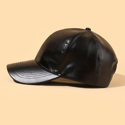 Leather Baseball Cap