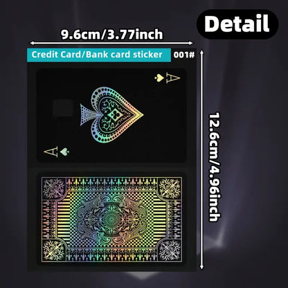 2pcs&nbsp;Card Spade A Pattern Laser