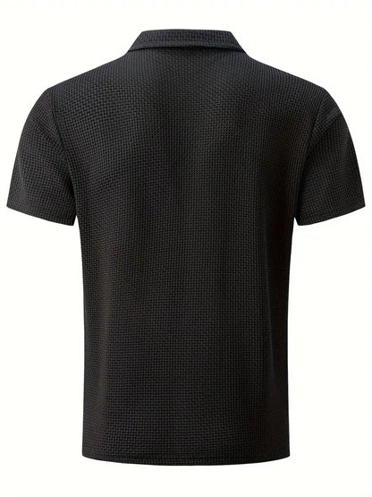 Thin Men's Stretch Solid Short Sleeve