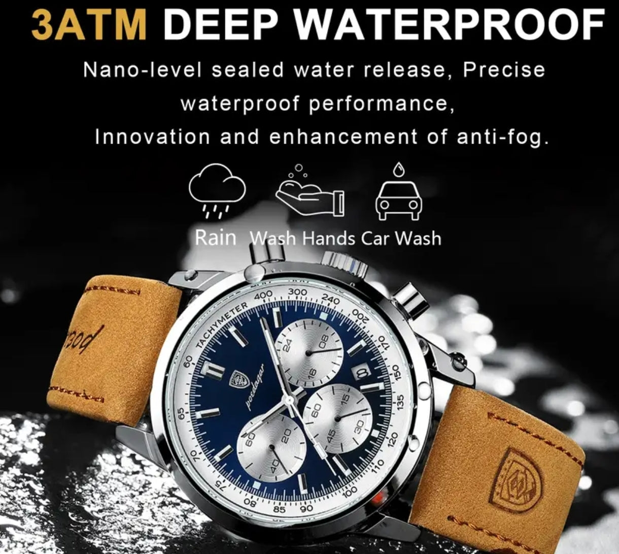 POEDAGAR Luxury Man Watch