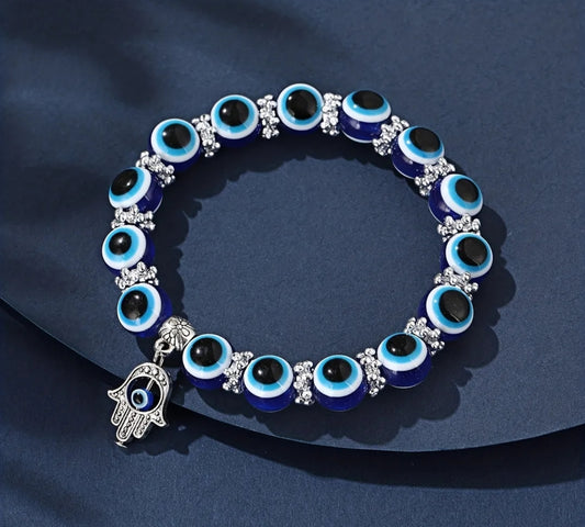 Bracelet with Palm and Eye Pendant