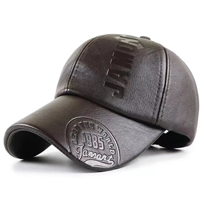 Leather Baseball Cap